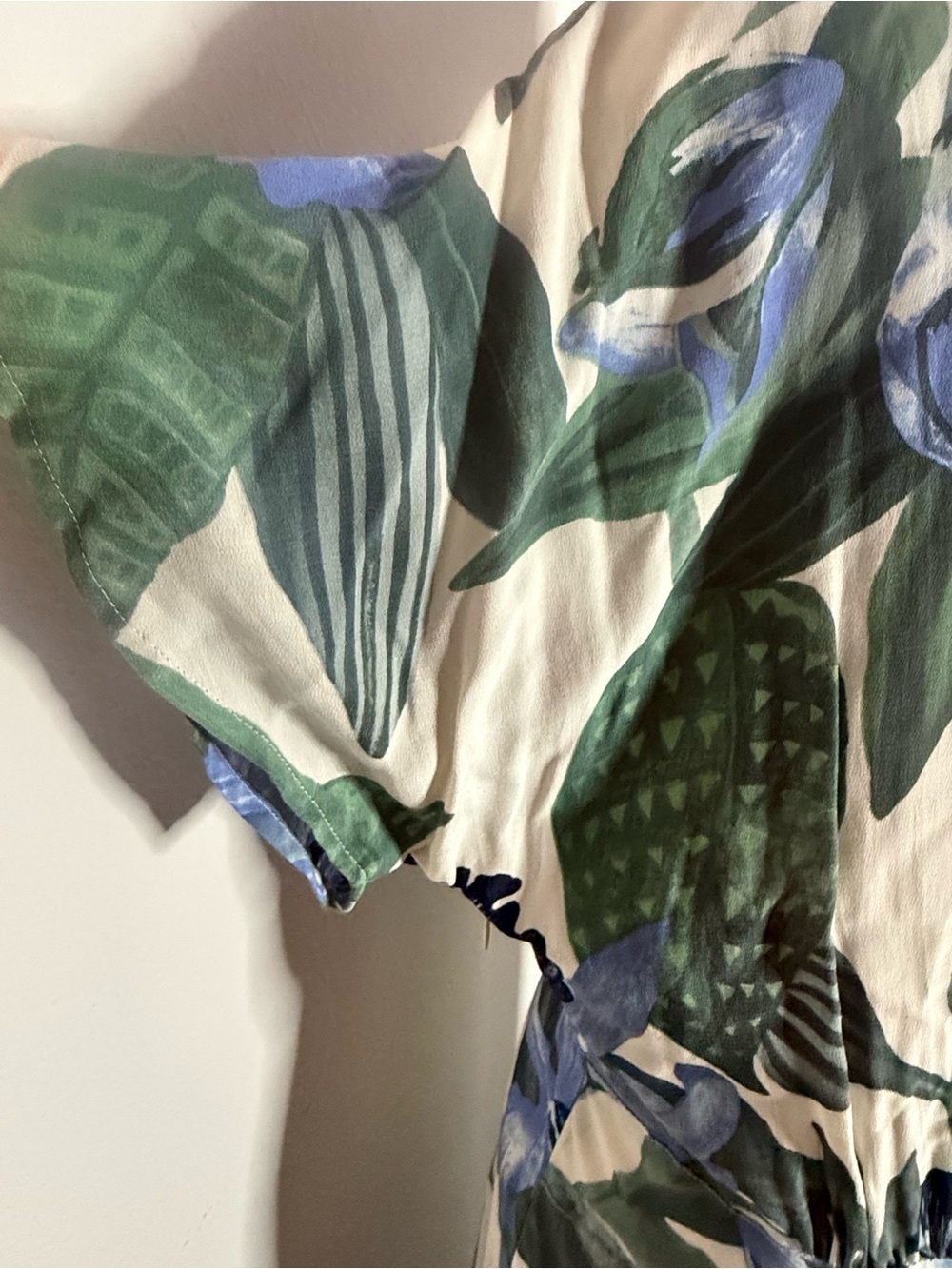 VTG 90s Carole Little German Rayon Floral Maxi Dress - Picture 6 of 10